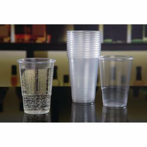 eGreen Disposable Half Pint Glass 10oz To Brim (Pack of 1000) - U379 - 3