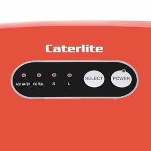 Caterlite Countertop Manual Fill Ice Machine Red - DA257 - 3