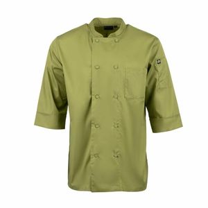 Chef Works Unisex Chefs Jacket Lime S - B107-S - 3