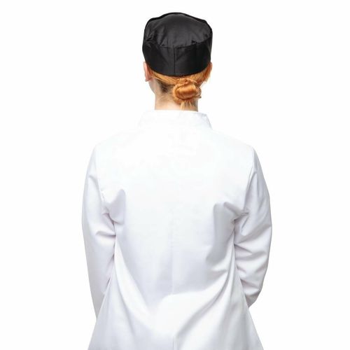 Whites Chef Skull Cap Polycotton Black - L - A206-L - 5