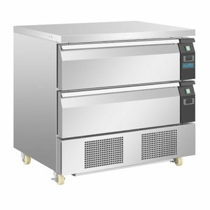 Polar U-Series Double Drawer Counter Fridge Freezer 4xGN - DA996 - 1