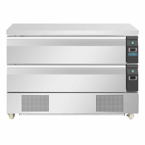 Polar U-Series Double Drawer Counter Fridge Freezer 6xGN - DA997 - 3