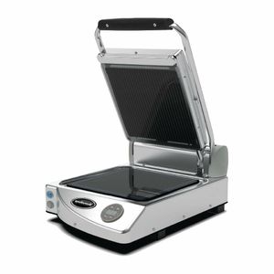 Spidocook Spidoglass Single Ribbed Upper Smooth Lower Contact Grill Digital - FT847 - 1