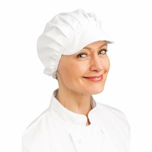 Whites Peaked Unisex Hat White - B255 - 1