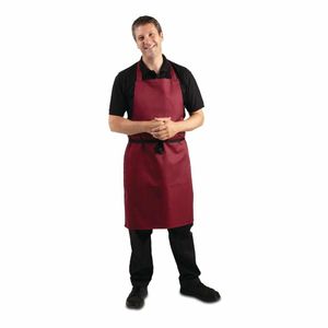 Whites Bib Apron Burgundy - A557 - 3