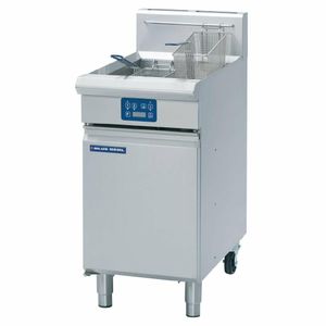 Blue Seal Single Tank Twin Basket Free Standing Natural Gas Fryer GT45E - GK582-N - 1