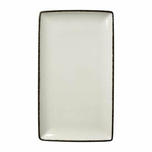 Steelite Charcoal Dapple Rectangle Three Plates 330 x 190mm (Pack of 6) - VV1330 - 1