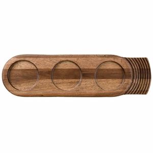 Churchill Single Handled Large Wooden Boards 480mm (Pack of 4) - CD143 - 1