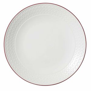 Steelite Bead Maroon Band Coupe Plates 285mm (Pack of 6) - VV2684 - 1