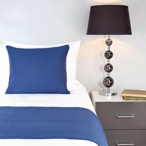 Mitre Essentials Quilted Waffle Cushion Cover Denim - HN840 - 3