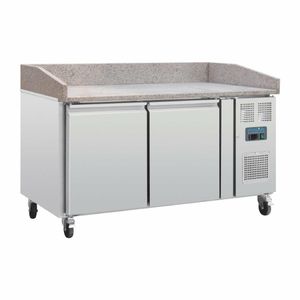 Polar G-Series Double Door Pizza Counter with Granite Top - CT424 - 1