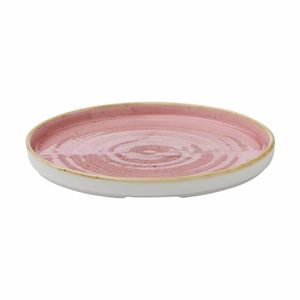 Churchill Stonecast Walled Plates Pink 220mm (Pack of 6) - 3