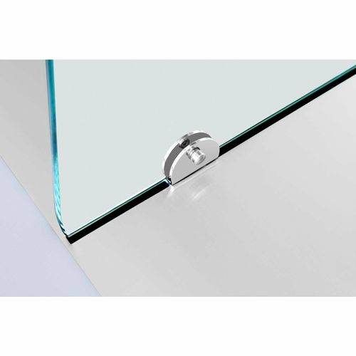 Polar U-Series GN Saladette Counter with Square Sneeze Guard 4 Door - 5