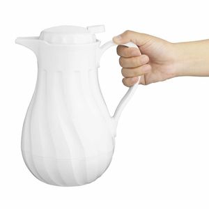 Olympia Insulated Swirl Jug White 1.2Ltr - CH119 - 3
