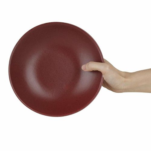 Olympia Build A Bowl Red Flat Bowl - 195x45mm (Box 6) - CU123 - 3