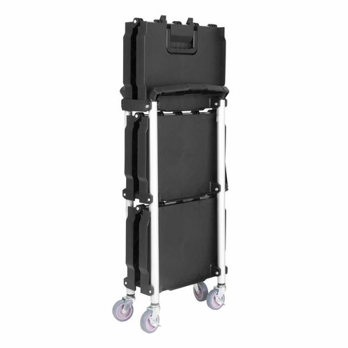 Vogue 3 Tier PP Folding Trolley Black Small - CK113 - 4