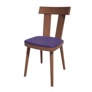 Bolero Bespoke Bamba Side Chair Blue/Walnut - HS492 - 1