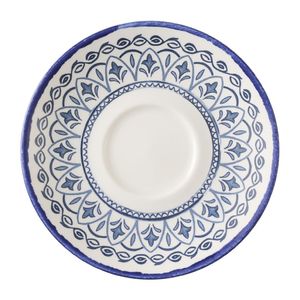 Dudson Harvest Moresque Cappuccino Saucers Blue 159mm (Pack of 12) - HX231 - 1