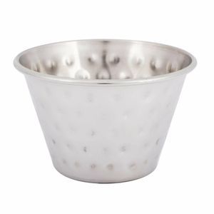 Olympia Hammered Stainless Steel Sauce Cups 115ml (Pack of 12) - FU290 - 3