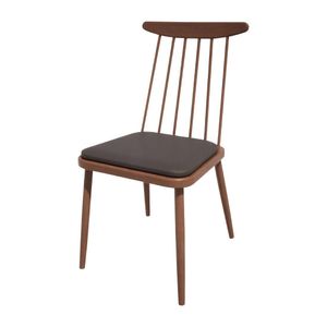 Bolero Bespoke Frank Side Chair Anthracite/Walnut - HS472 - 1