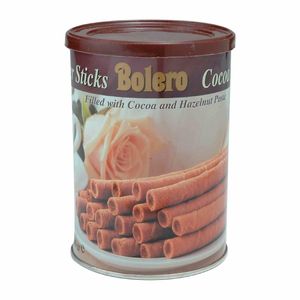 Bolero Cocoa/Hazelnut Wafer Sticks Tin 400g - HT335 - 1