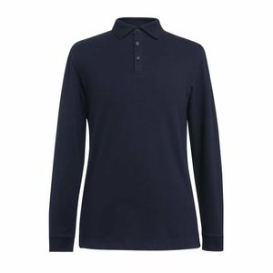 Brook Taverner Frederick Mens Long Sleeve Polo Shirt Navy Size S - BA142-S - 1