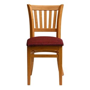 Manhattan Dining Chair in Soft Oak with Shetland Scarlett Seat (Pack of 2) - HX813 - 1