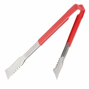 Vollrath Versagrip Tongs Flat Red 12'' - HY163 - 1