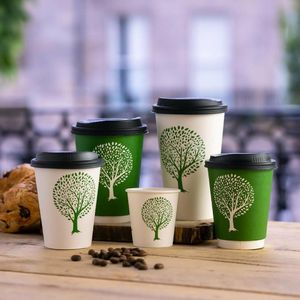 Vegware Green Tree Double Wall Hot Cups 8oz 79-Series (Pack of 500) - HX486 - 3