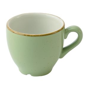 Churchill Stonecast Sage Green Cafe Espresso Cups 103ml (Pack of 12) - HY955 - 1