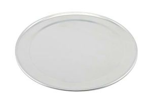 Genware Alum. Flat Wide Rim Pizza Pan 14" - 1