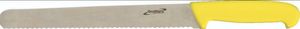 Genware 12'' Slicing Knife Yellow (Serrated) - 1