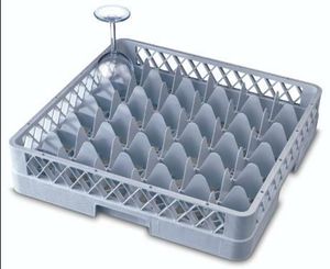 Genware 36 Comp Glass Rack With 1 Extender - 1