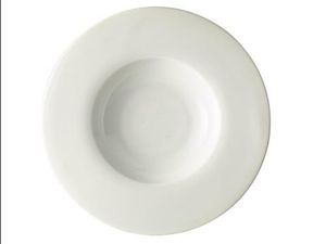 Genware Porcelain Wide Rim Pasta Plate 30cm/ 12" (Pack of 6) - 1