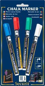 Chalkmarkers 4 Colour Pack (R G W Bl) Small - 1