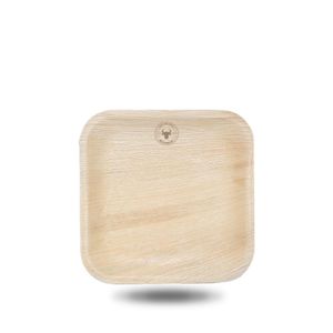 Custom Branded Square Palm Leaf Plate (10cm) - 1