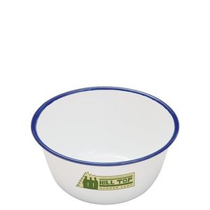 Custom Branded Enamel Pudding Basin (16x8.5cm) - 1
