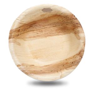 Custom Branded Round Palm Leaf Bowl (18cm) - 1