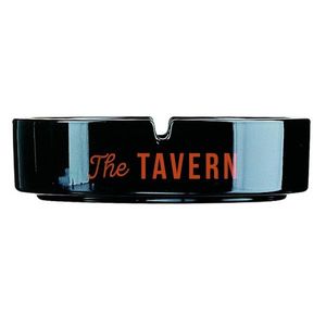 Custom Branded Black Ashtray Stackable (10.7cm) - 1