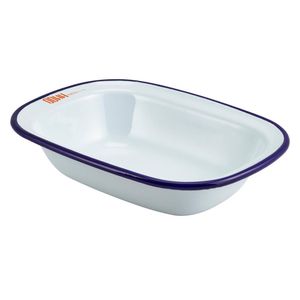 Custom Branded Enamel Rect. Pie Dish (180mm) - 3