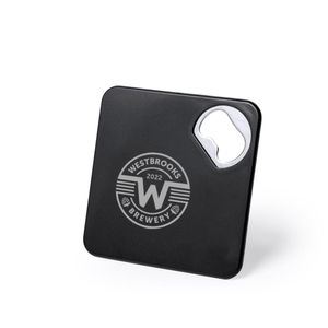 Custom Branded Coaster with Bottle Opener - 3
