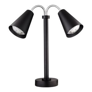 Steelite Creations Modern Double Heat Lamp Black 220V UK Plug - VV4662 - 1