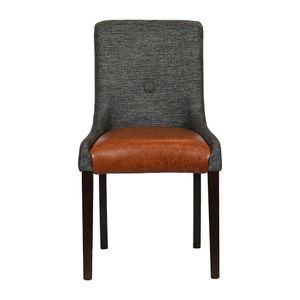 Bath Walnut Dining Chair with Smoke Back & Tan Seat (6 Pack) - JA289 - 3