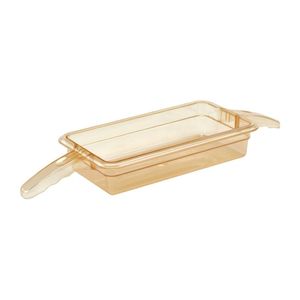 Cambro High Heat Polycarbonate 1/3 Double Handled Gastronorm 65mm - HR260 - 1