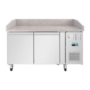 Polar U-Series Double Door Pizza Counter with Granite Top 428Ltr - UA081 - 3