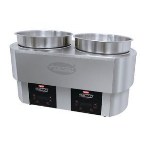 Hatco Heatmax 2x 10Ltr Round 2x10Ltr Heated Well Counter Top Double Well RHW2-2 - JA002 - 1