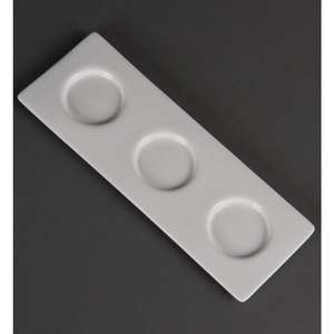 Olympia Miniature 3 Section Platters 258x 90mm - Case  - DK800 - 1
