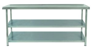 Parry Stainless Steel Table With Two Undershelves - TAB15700/2 - 1