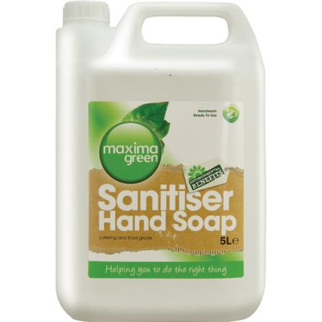 Maxima Green Sanitiser Hand Soap - 5Litre - C32MAX ** - 1
