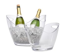 Clear Plastic Champagne/ Wine Bucket Small - PCB-S - 3